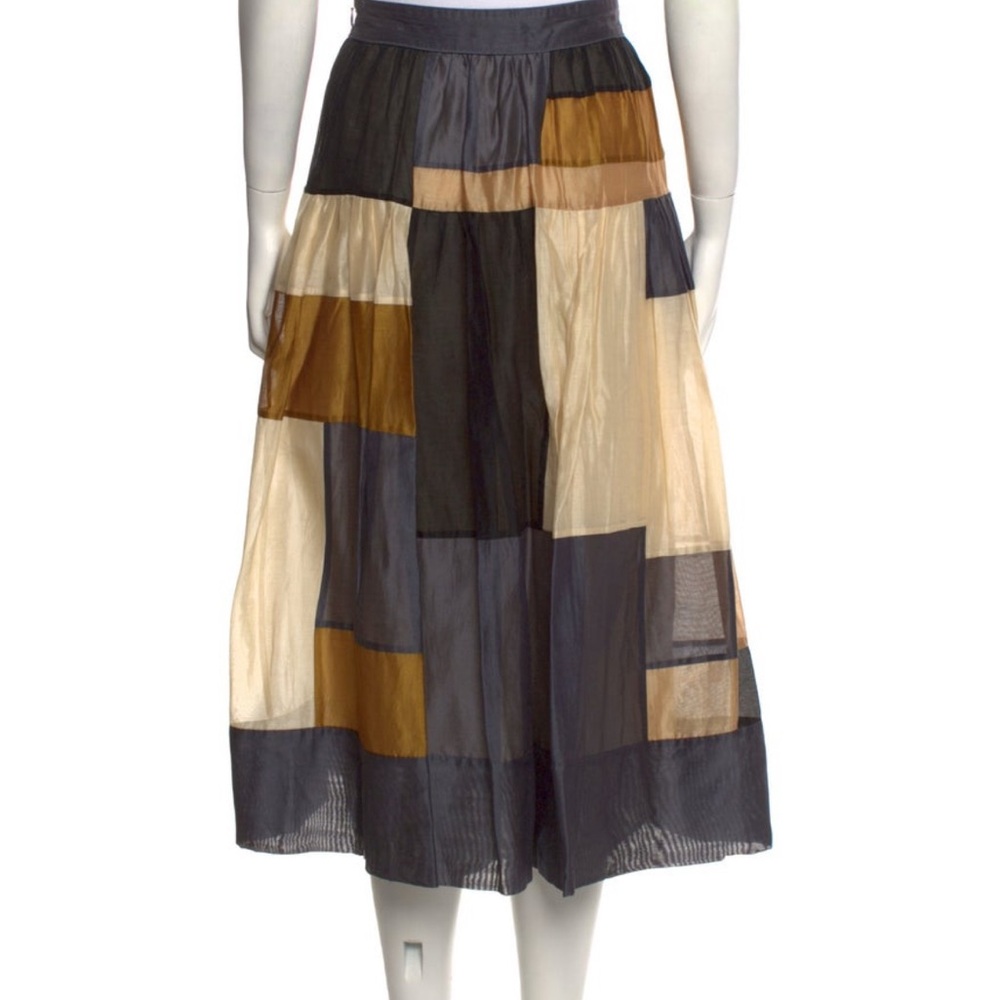 Ulla Johnson Colorblock  Midi Skirt Small 6